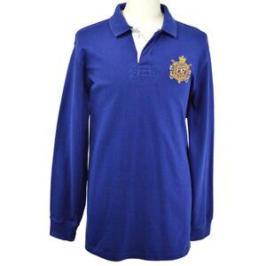 POLO RALPH LAUREN Long Sleeve Shirt XL Large Embroidered Emblem Equestrian NYC